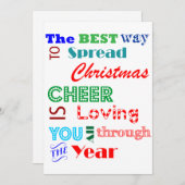 クリスマスの応援カードを広げる最も最高のな方法 シーズンカード (正面/裏面)