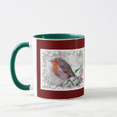 クリスマスの応援ロビンRedbreast マグカップ (左)