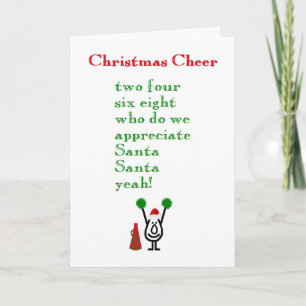 クリスマスの応援-おもしろいなクリスマスの詩 シーズンカード