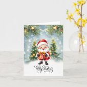 クリスマスの応援 カード (黄色い花)