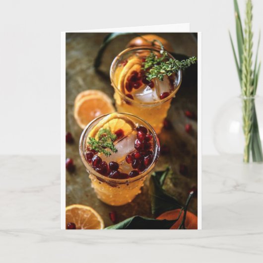 ***クリスマスの応援/新年 カード (正面)