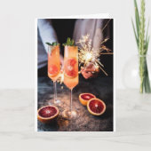 ***クリスマスの応援/新年 カード (正面)