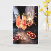 ***クリスマスの応援/新年 カード (黄色い花)