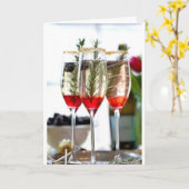 ***クリスマスの応援/新年 カード (黄色い花)