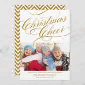 クリスマスの応援%PIPE%の休日の写真カード シーズンカード (正面/裏面)