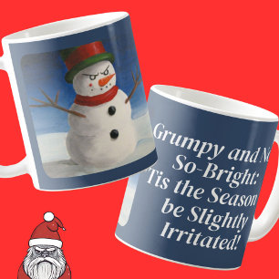 クリスマスの怒雪だるまが嫌い コーヒーマグカップ