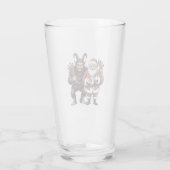 クリスマスの怖いおもしろクランプス サンタクロース タンブラーグラス (裏面)