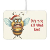 クリスマスの怖いミツバチ カーエアーフレッシュナー (裏面)