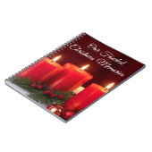 クリスマスの思い出のノート ノートブック (左側)