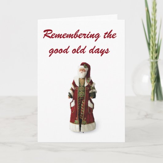 クリスマスの思い出の古い日&良い友達 シーズンカード (正面)