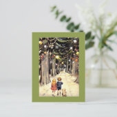 クリスマスの思い出の道を歩く シーズンポストカード (スタンド正面)