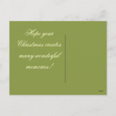 クリスマスの思い出の道を歩く シーズンポストカード (裏面)