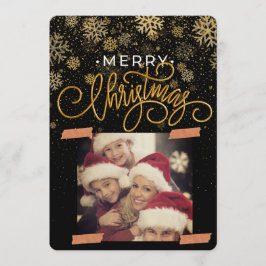 クリスマスの思い出をカスタマイズしたフォトホリデー 招待状