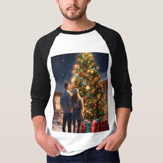 「クリスマスの思い出を一緒に作ること Tシャツ (正面)