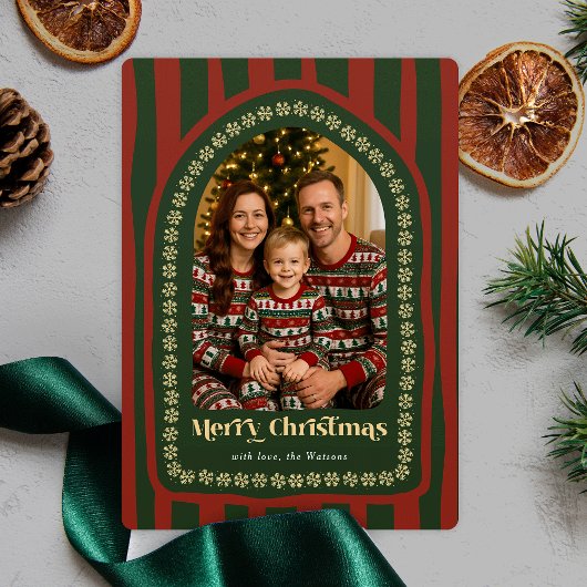 クリスマスの思い出を振り返る月別フォトコラージュ シーズンカード