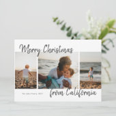 クリスマスの思い出フォトコラージュ カード (スタンド正面)