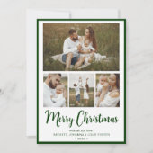 クリスマスの思い出4枚の写真入り シーズンカード (正面)