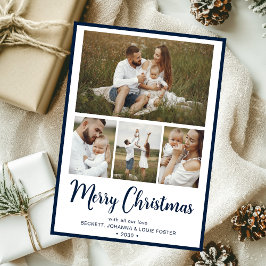 クリスマスの思い出4枚の写真入り シーズンカード