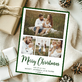 クリスマスの思い出4枚の写真入り シーズンカード