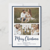 クリスマスの思い出4枚の写真入り シーズンカード (正面)