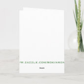 クリスマスの思い出…ソフトアクアヴィンテージデザイン シーズンカード (裏面)