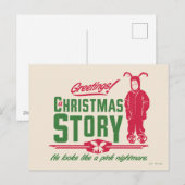 クリスマスの思い出 | ピンクの悪夢みたい シーズンポストカード (正面/裏面)