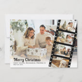 クリスマスの思い出 写真入りフィルム風QRコード シーズンカード (正面)