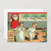 クリスマスの思い出: 過去からのポストカード ポストカード (正面/裏面)