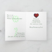 クリスマスの思い…ロマンチックな挨拶 シーズンカード (内部)