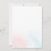 クリスマスの性別発表ベビーシャワー招待状 招待状 (裏面)