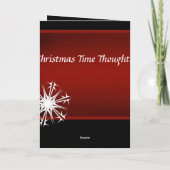 クリスマスの恋しく思うこと シーズンカード (裏面)