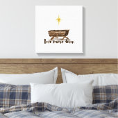 クリスマスの恋来ダウン キャンバスプリント (インサイチュ (寝室))