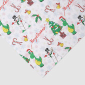 クリスマスの恐竜と雪だるま 薄葉紙 (詳細)