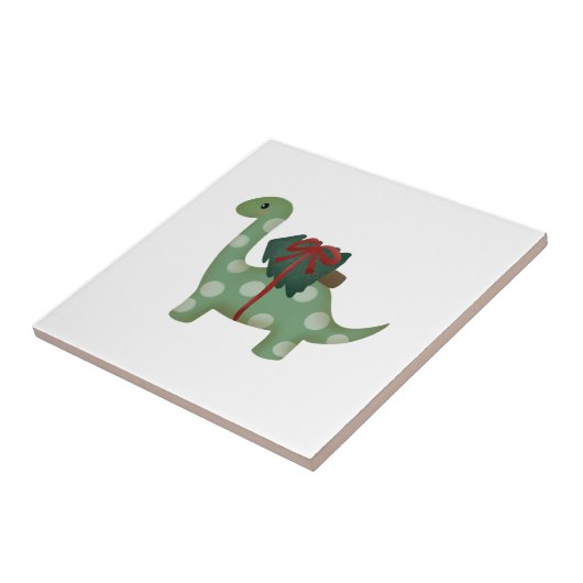 クリスマスの恐竜 タイル (側面)