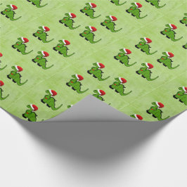 クリスマスの恐竜 ラッピングペーパー