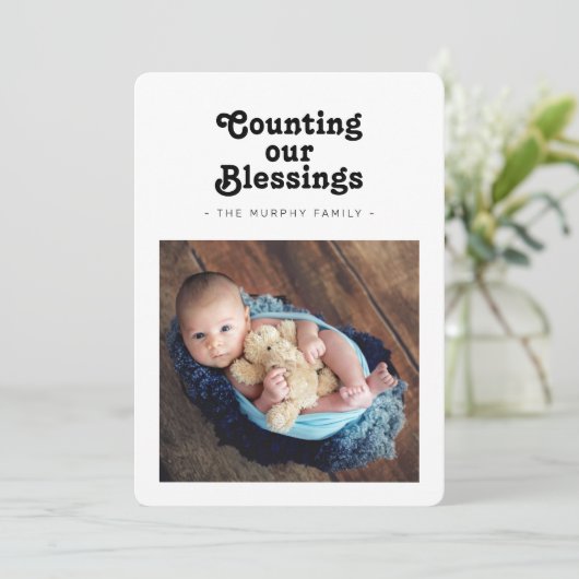 クリスマスの恵みを数える シーズンカード (スタンド正面)