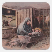 クリスマスの恵み スクエアシール (正面)