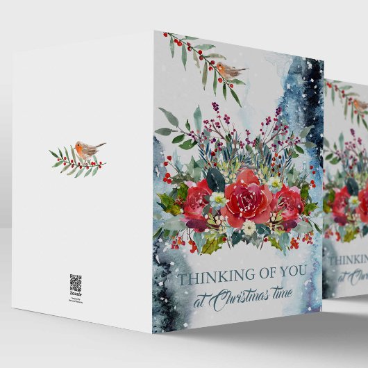 クリスマスの悔やみや弔慰カード-あなたの考えること シーズンカード