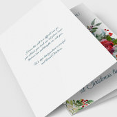 クリスマスの悔やみや弔慰カード|花束及び(鳥)ショウジョウコウカンチョウ シーズンカード