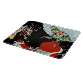 クリスマスの悪夢の装飾的なガラスまな板 カッティングボード (角)