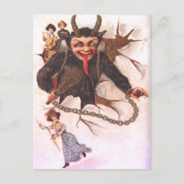 クリスマスの悪魔にさらわれる女たち ポストカード