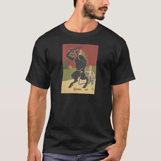 クリスマスの悪魔に子供をさらわれる Tシャツ (正面)