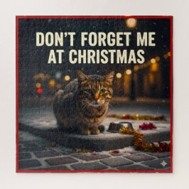 クリスマスの悲しい猫たちを忘れないで ジグソーパズル
