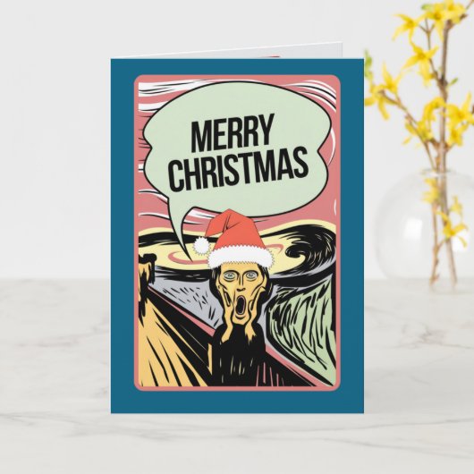 クリスマスの悲鳴 カード (黄色い花)