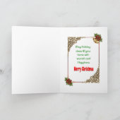 クリスマスの情景 カード (内部)