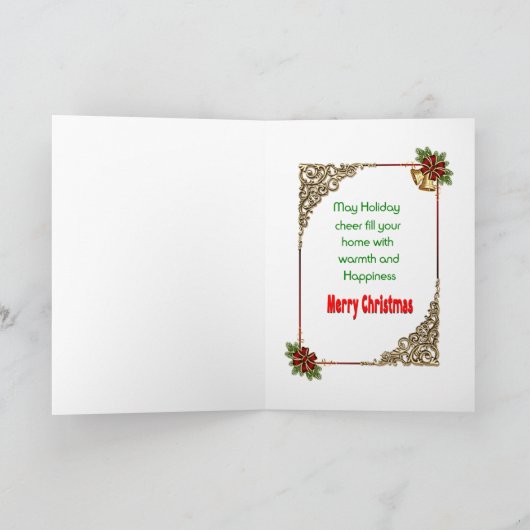 クリスマスの情景 カード (内部)