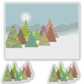 クリスマスの情景 シール (正面)