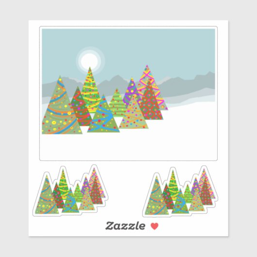 クリスマスの情景 シール (シート)