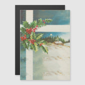 クリスマスの情景 ホリー 雪 冬 (正面/裏面)