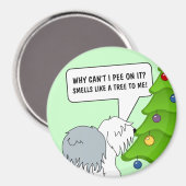 クリスマスの意味を今すぐあなたの犬に説明しなさい! マグネット (正面/裏面)